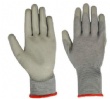 Polyester gloves with PU coating