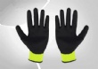 Polyester gloves with nitrile coating
